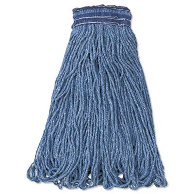 RCPE238 Universal Headband Mop Head, Cotton/Synthetic, 24 oz, Blue, 12/Carton RUBBERMAID COMMERCIAL PROD.