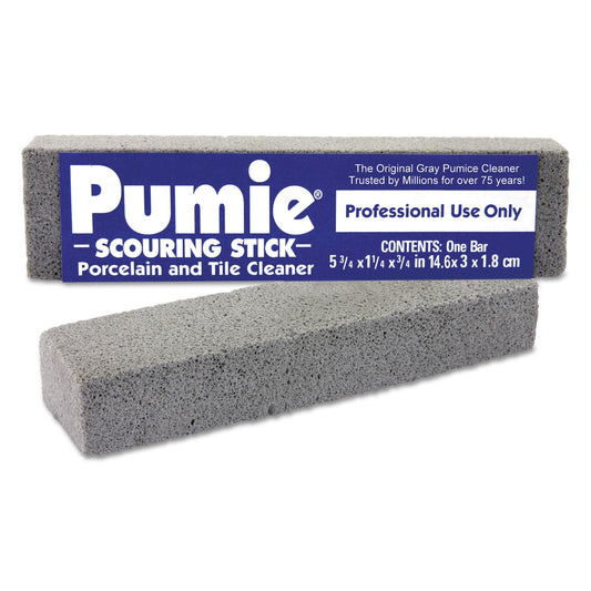 UPM12 Scouring Stick, 5.75 x 1.25, Gray, Dozen Pumie