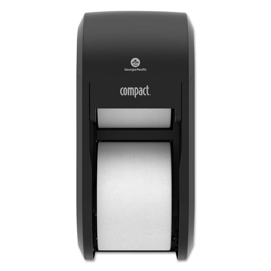 GPC56790A Compact Vertical Double Roll Coreless Tissue Dispenser, 14.06 x 6.69 x 8.19, Black Georgia Pacific Professional