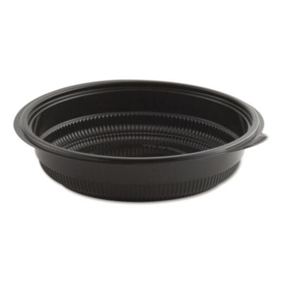 ANZ4608532 MicroRaves Incredi-Bowl Base, 32 oz, 8.5" Diameter x 1.92" h, Black, Plastic, 150/Carton