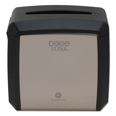 GPC54528A Tabletop Napkin Dispenser, 7.6 x 6.1 x 7.2, Stainless Black DIXIE FOOD SERVICE