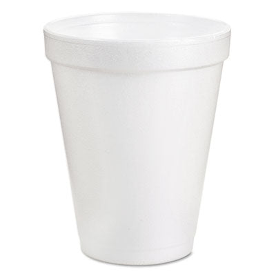 DCC6J6 Foam Drink Cups, 6 Oz, White, 25/bag, 40 Bags/carton