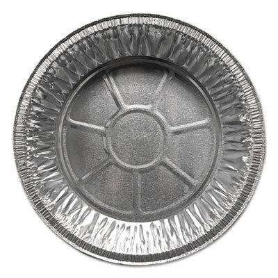 DPK200030 Aluminum Pie Pans, Medium, 27.6 oz, 9" Diameter x 1" h, Silver, 500/Carton
