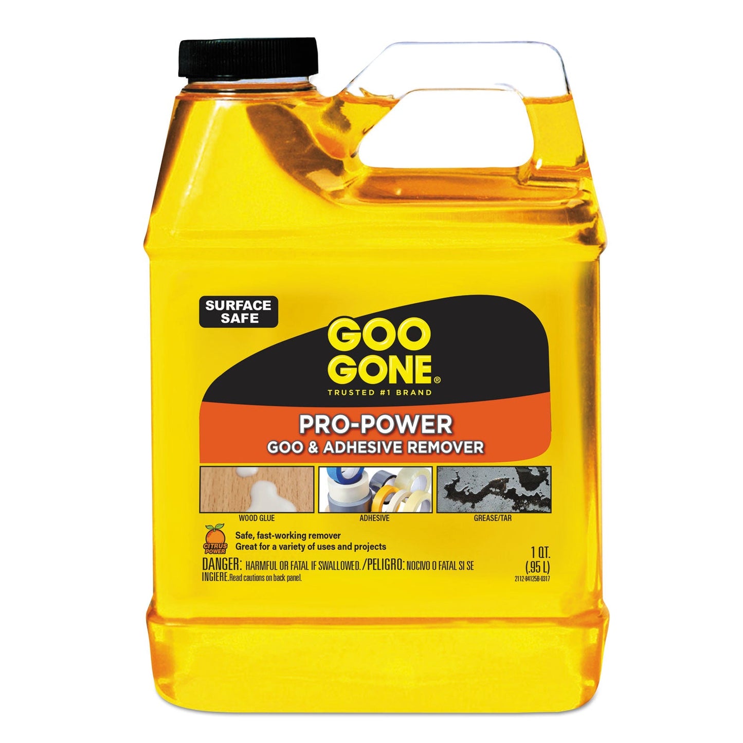 WMN2112 Pro-Power Cleaner, Citrus Scent, 1 Qt Bottle Goo Gone