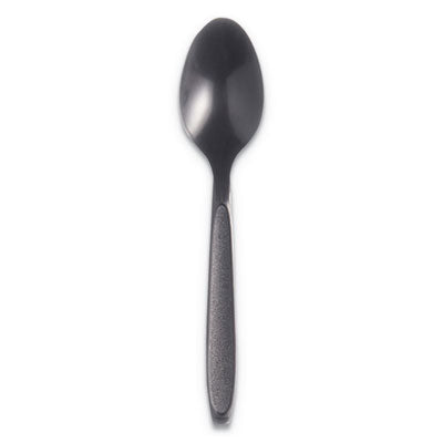 SCCRSK3 Reliance Mediumweight Cutlery, Spoon, Plastic, Black, 1,000/Carton