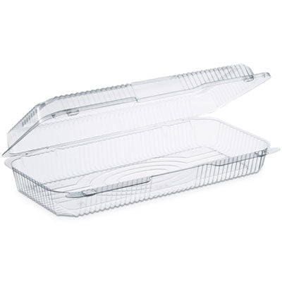 DCCC90UT1 StayLock Clear Hinged Lid Containers, 50.2 oz, 6.8 x 13.4 x 2.6, Plastic, 200/Carton