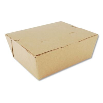 SCH0738 ChampPak Carryout Boxes, #8, 6 x 4.75 x 2.5, Brown, Paper, 300/Carton