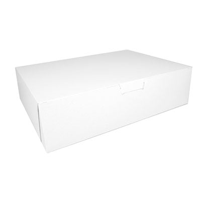 SCH1035 White One-Piece Non-Window Bakery Boxes, 19 x 14 x 5, White, Paper, 50/Carton