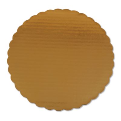 SCH1615 Gold Cake Circles, Single Wall Construction, 10" Diameter, Gold, Paper, 200/Carton