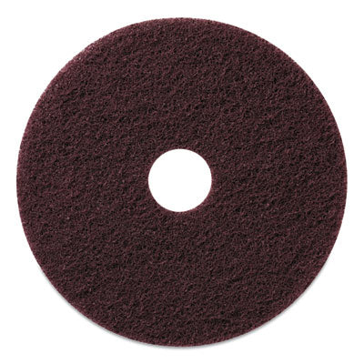 AMR-430517 Stripping Pads, 17" Diameter, Burgundy, 5/carton