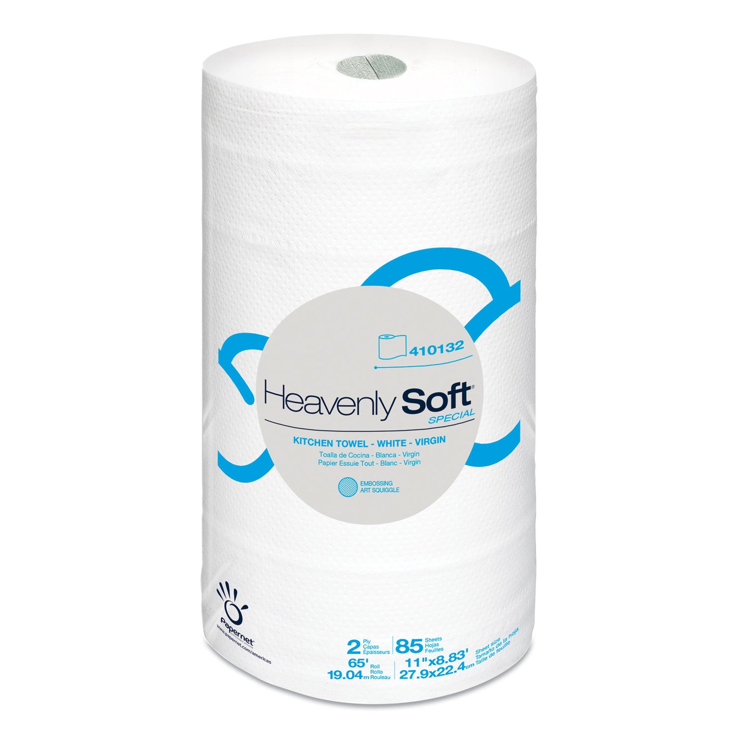 SOD410132 Heavenly Soft Special Kitchen Paper Towels, 2-Ply, 11 x 8.8, White, 85/Roll, 30 Rolls/Carton
