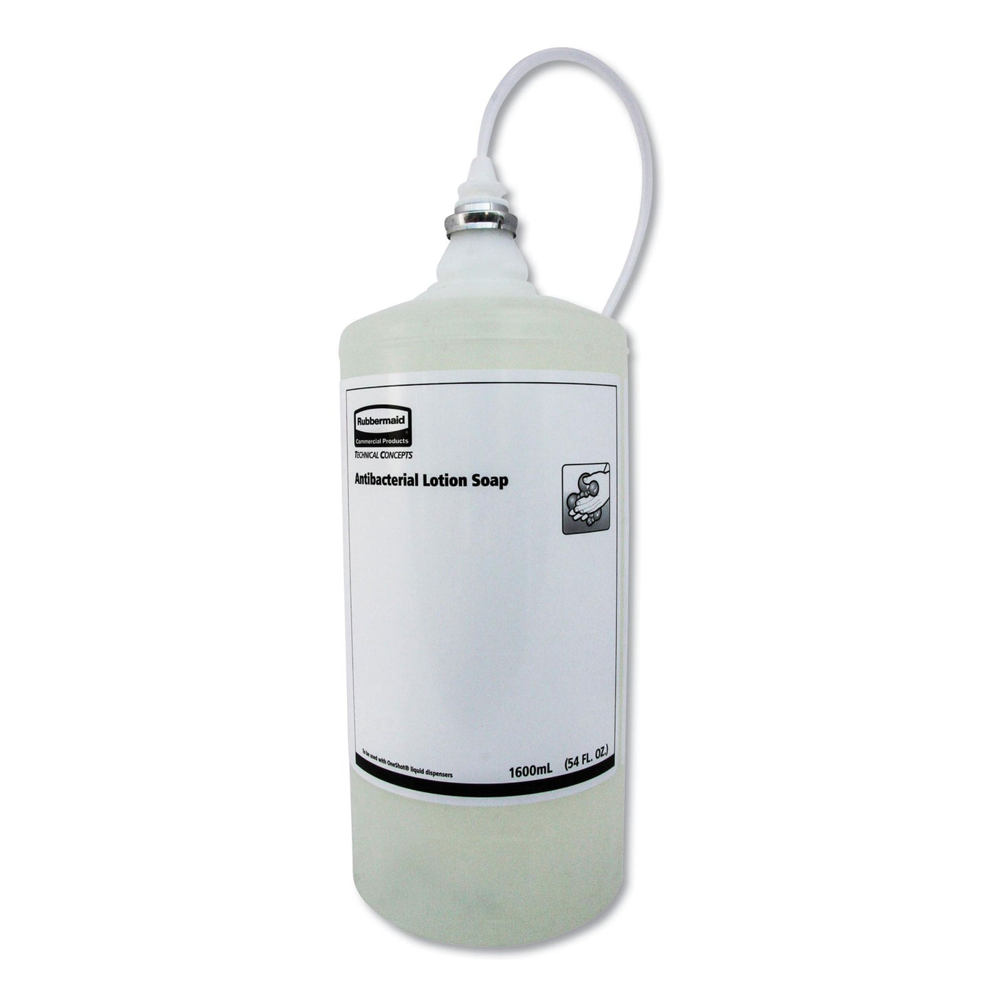 RCP2018581CT One Shot Antibacterial Enriched Lotion Soap Refill, Unscented, 1,600 Ml, 4/carton