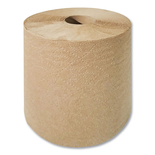 BWK6507 Hard Wound Towel, 1-Ply, 8" x 700 ft, Brown, 6 Rolls/Carton