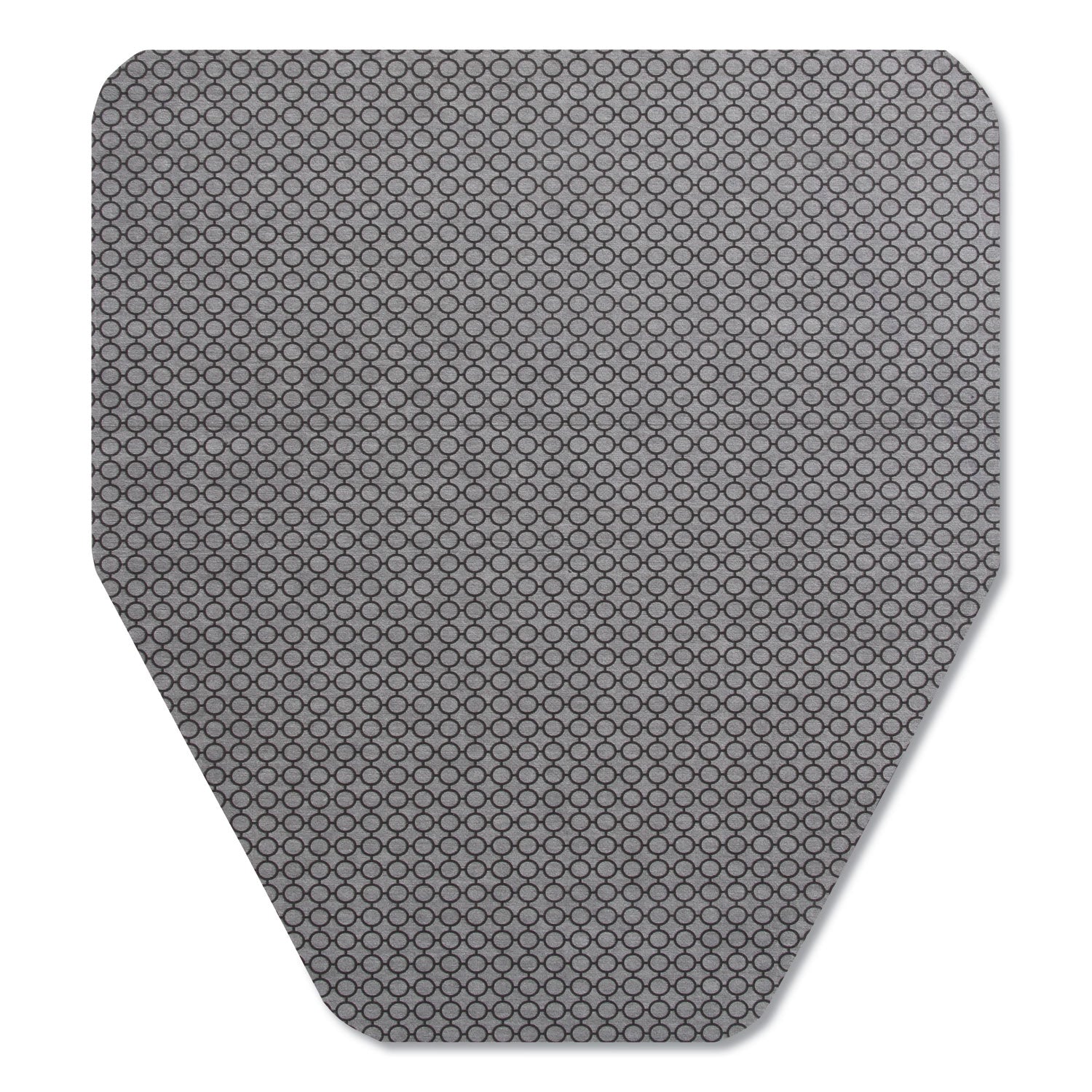 TOC220209 Komodo Urinal Mat, Shield-Shaped, Gray Smooth Surface, 18