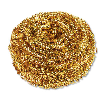 FKLL180598 Brass Scrubber, 50 G, Gold, 72/carton DISCO INC