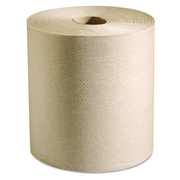 SH-458 B80N Marcal Natural Hardwound Roll Towels Universal 800' 6/CS