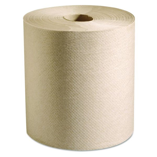 SH-458 B80N Marcal Natural Hardwound Roll Towels Universal 800' 6/CS
