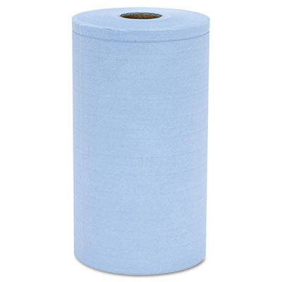 HOSC2375BH Prism Scrim Reinforced Wipers, 4-Ply, 9.75" x 275 ft, Unscented, Blue, 6 Rolls/Carton