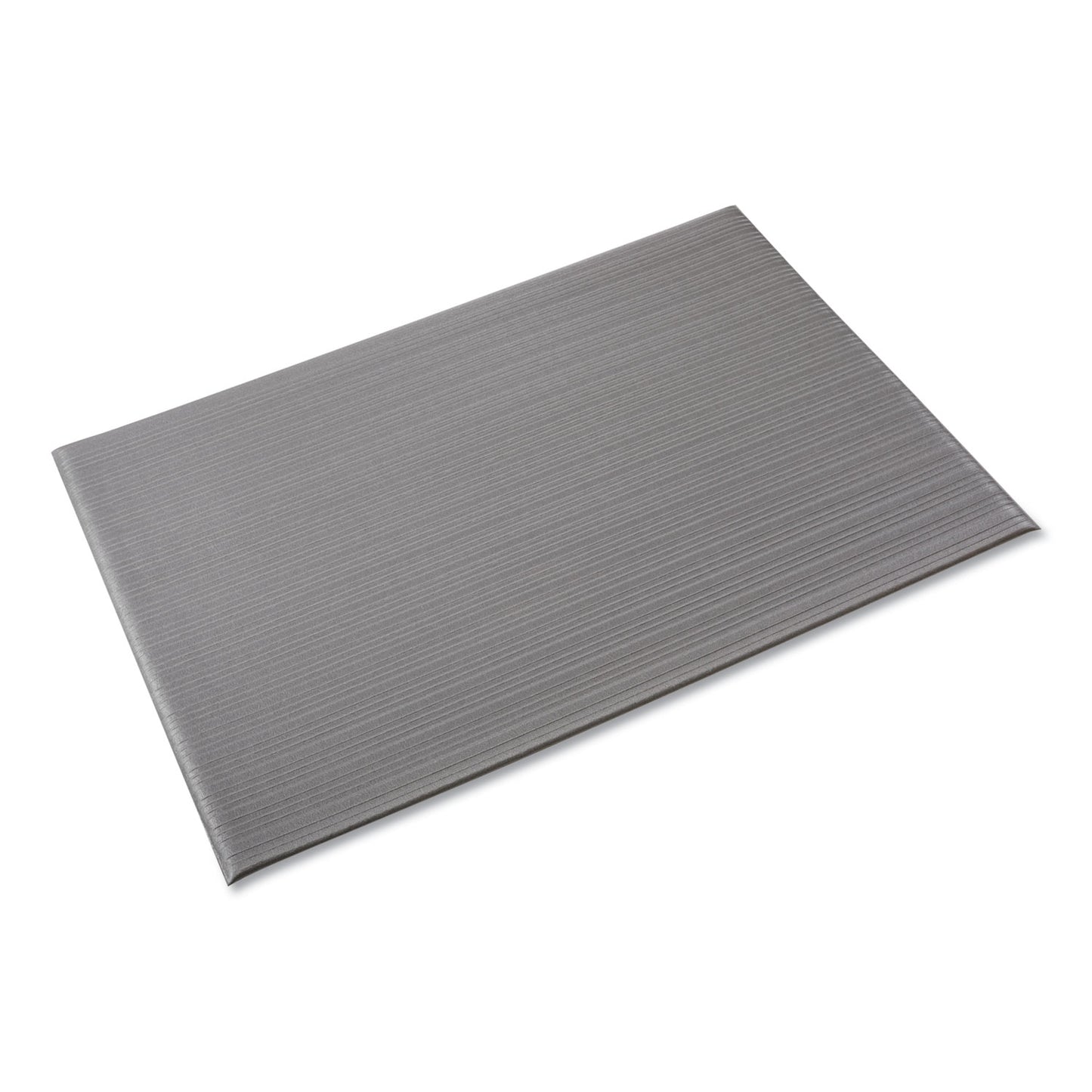 CWNFL3610GY Ribbed Vinyl Anti-Fatigue Mat, Rectangular, Gray Ribbed Surface, 36" x 10 ft