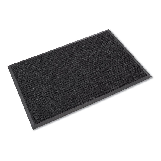 CWNSSR046CH Super-Soaker Wiper/Scraper Mat with Gripper Bottom, Rectangular, Charcoal Gray Loop Pile Surface, 46" x 72"