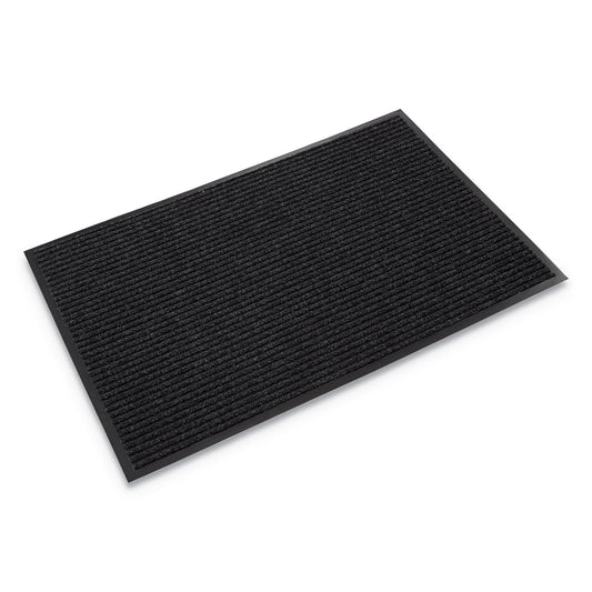 CWNNR0046CH Needle-Rib Wiper/Scraper Mat, Rectangular, Charcoal Gray Ribbed Surface, 48" x 72"