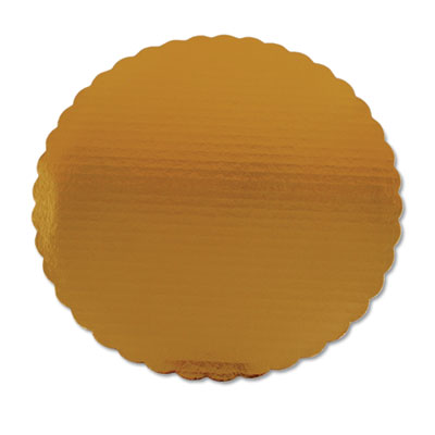 SCH1630 Gold Cake Circles, Double Wall Construction, 14" Diameter, Gold, Paper, 50/Carton