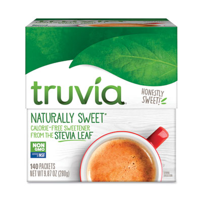 TRU8845 Natural Sugar Substitute, 0.12 oz Packet, 140/Box