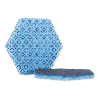 MMM2000HEX Low Scratch Scour Pad 2000hex, 5.75 X 5, Blue, 15/carton