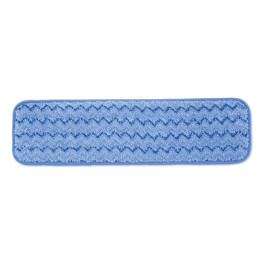 RCPQ41000BLU Microfiber Wet Room Pad, Split Nylon/polyester Blend, 18", Blue, 12/carton