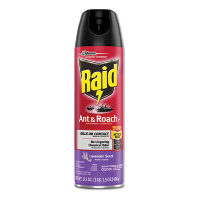 SJN386221 Ant and Roach Killer, 17.5 oz Aerosol Spray, Lavender, 12/Carton SC JOHNSON