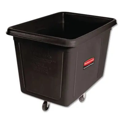 RCP4619BLA Cube Truck, 149 gal, 600 lb Capacity, Plastic, Black RUBBERMAID COMMERCIAL PROD.