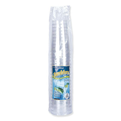 WNAPGT12 Comet Plastic Tumblers, Tall, 12 oz, Clear, 500/Carton