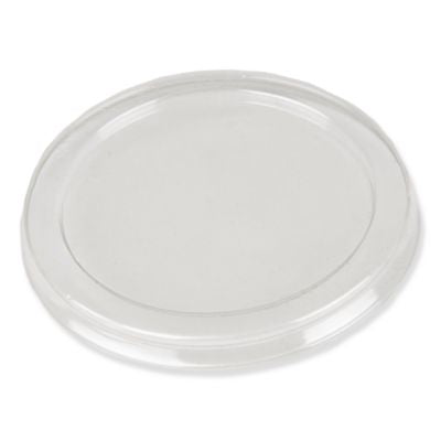 DPKP14001000 Dome Lids for 3.25" Round Containers, 3.25" Diameter, Clear, Plastic, 1,000/Carton