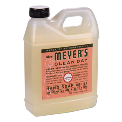 SJN651341 Clean Day Liquid Hand Soap Refill, Geranium Scent, 33 oz, 6/Carton THE CALDREA COMPANY