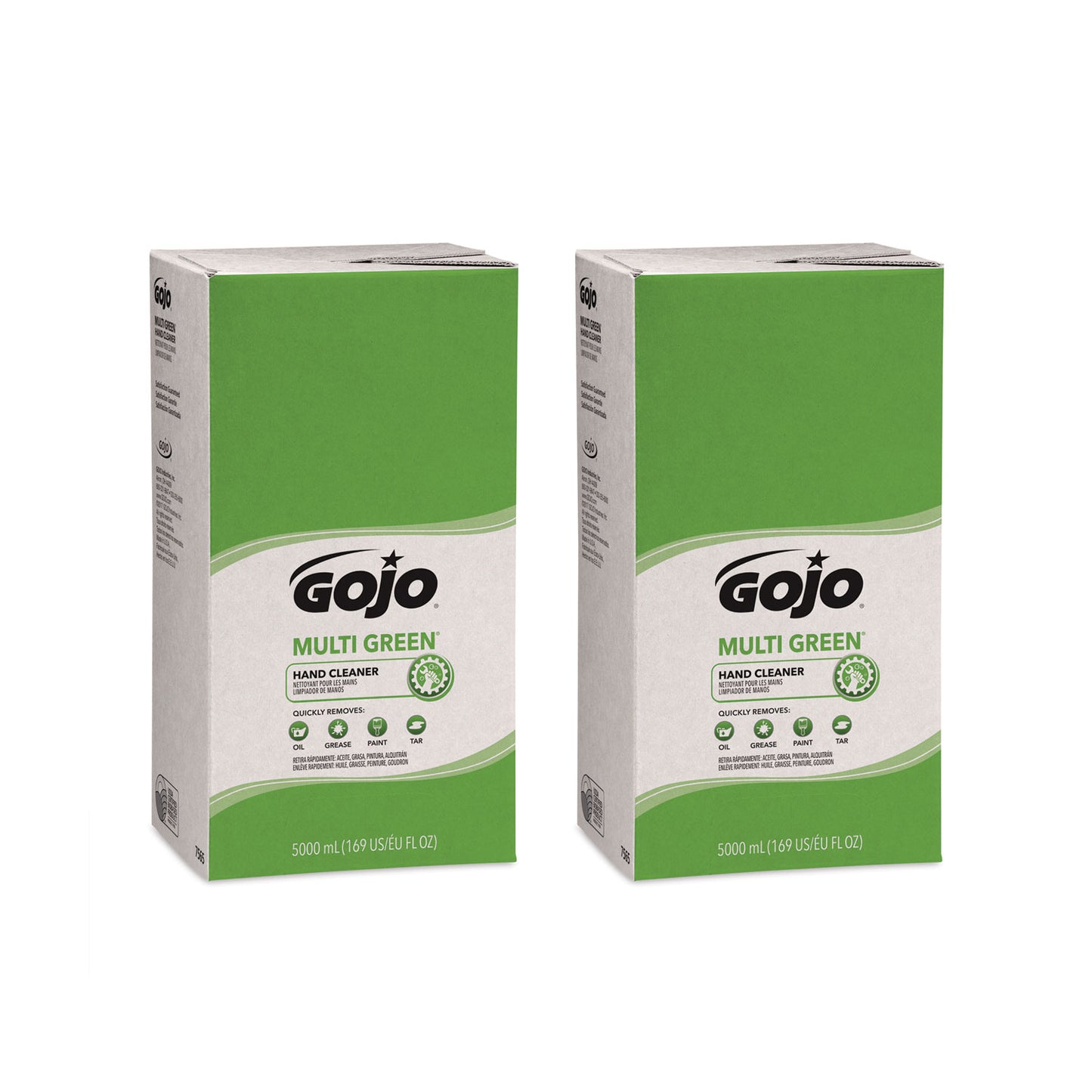 GOJ7565 MULTI GREEN Hand Cleaner, Refill for GOJO PRO TDX Dispenser, Citrus Scent, 5,000 mL, 2/Carton