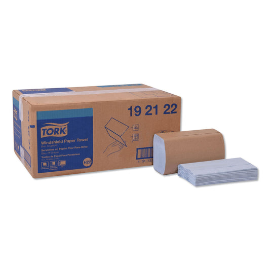 TRK192122 Windshield Towel, 2-Ply, 9.13 x 10.25, Blue, 140/Pack, 16 Packs/Carton Tork