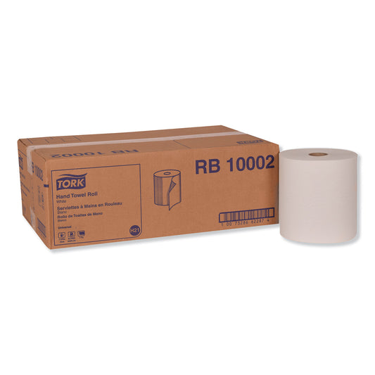 TRKRB10002 Hardwound Roll Towel, 1-Ply, 7.88" x 1,000 ft, White, 6 Rolls/Carton