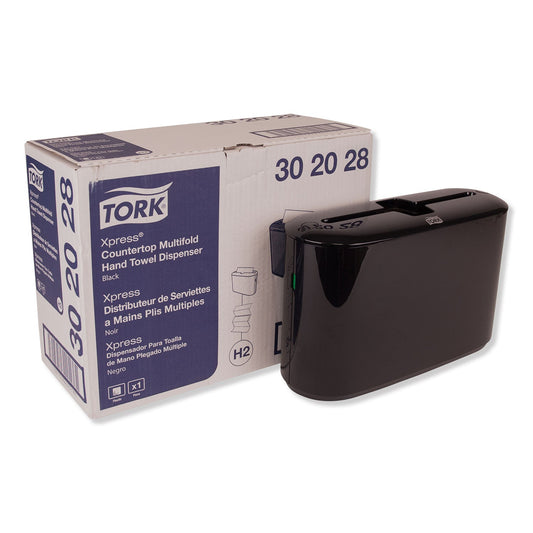 TRK302028 Xpress Countertop Towel Dispenser, 12.68 X 4.56 X 7.92, Black Tork