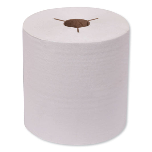 TRK8031400 Universal Hand Towel Roll, Notched, 1-Ply, 8" x 800 ft, Natural White, 6 Rolls/Carton