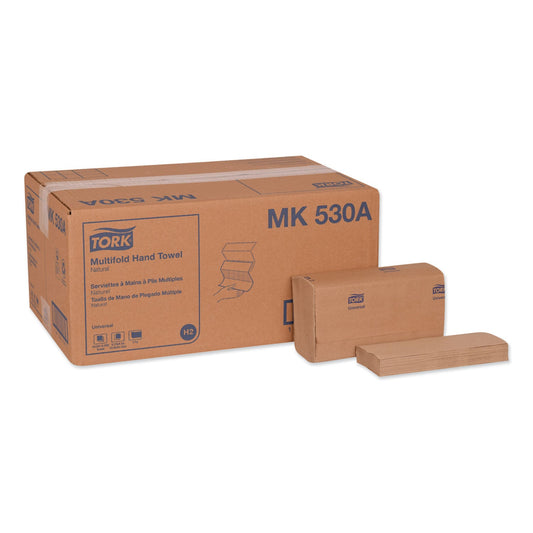 TRKMK530A Universal Multifold Hand Towel, 1-Ply, 9.13 x 9.5, Natural, 250/Pack, 16 Packs/Carton Tork