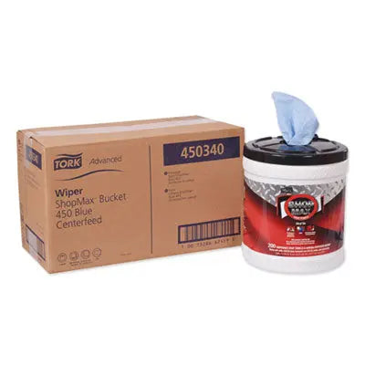 TRK450340 Advanced Shopmax Wiper 450, 8.5 X 10, Blue, 200/bucket, 2 Buckets/carton ESSITY