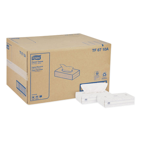 TRKTF6710A Universal Facial Tissue, 2-Ply, White, 100 Sheets/box, 30 Boxes/carton Tork