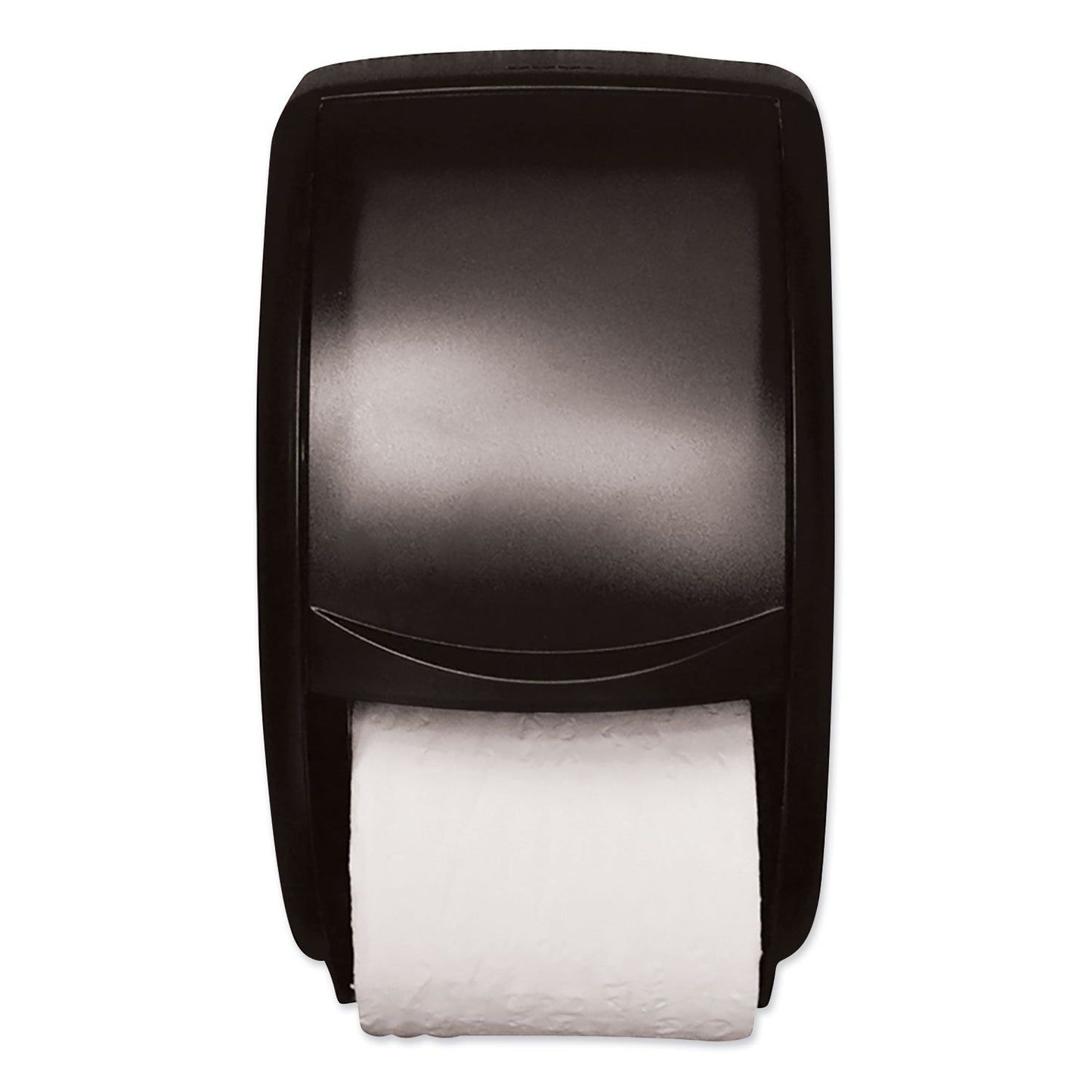 TRK55TR Twin Standard Roll Bath Tissue Dispenser, 7.5 x 7 x 12.75, Smoke Tork