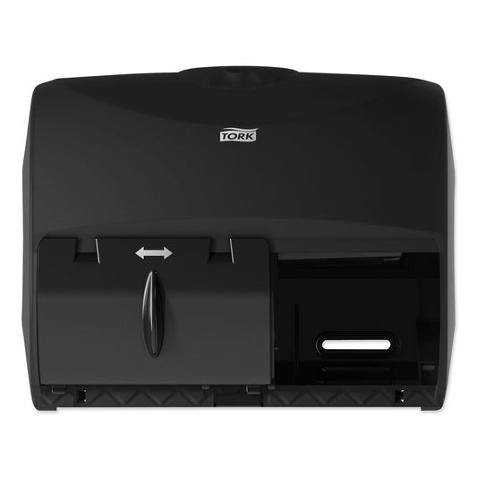 TRK565728 Twin Bath Tissue Roll Dispenser For Opticore, 11.06 X 7.18 X 8.81, Black Tork