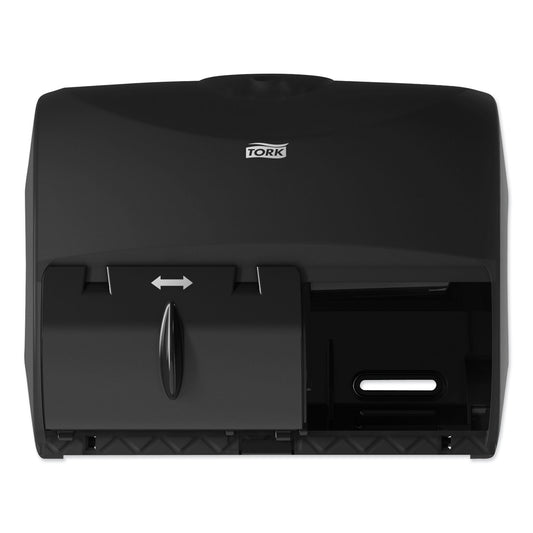 TRK565728 Twin Bath Tissue Roll Dispenser For Opticore, 11.06 X 7.18 X 8.81, Black