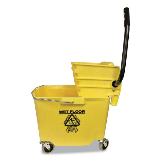 IMP6Y26353Y Side-Press Squeeze Wringer/plastic Bucket Combo, 12 To 32 Oz, Yellow