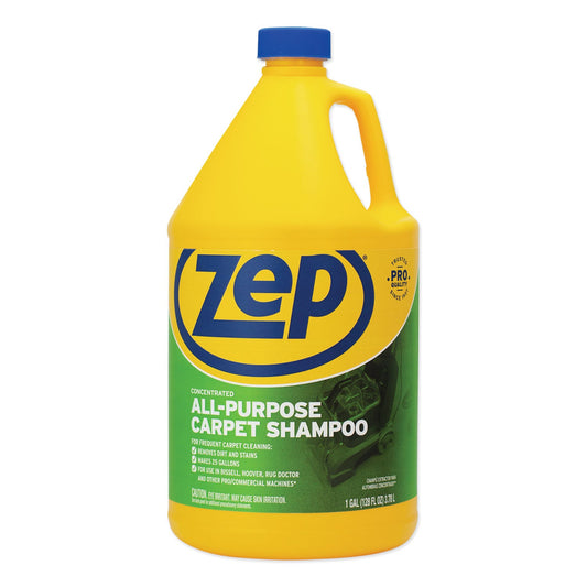 ZPEZUCEC128EA Concentrated All-Purpose Carpet Shampoo, Unscented, 1 gal Bottle Zep Commercial