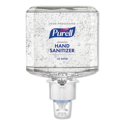GOJ506102 Advanced E3-Rated Instant Hand Sanitizer Gel, 1,200 mL Refill, Fragrance-Free, For ES4 Dispensers, 2/Carton GO-JO INDUSTRIES
