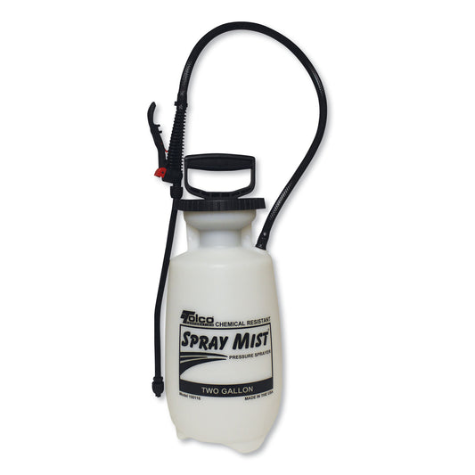 TOC150012 Chemical Resistant Tank Sprayer, 2 gal, 0.63" x 28" Hose, White