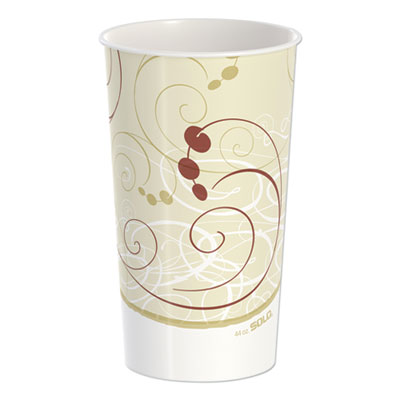 SCCTPH445PSYM Double Sided Poly Paper Cold Cups, 44 oz, Symphony Design, 40/Pack, 12 Packs/Carton